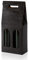 10 Stück Tragekarton Fineline Black (schwarz) für Zwei Flaschen Wein/Sekt,Geschenkkarton