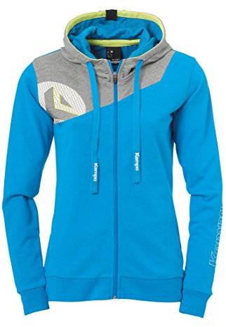 Kempa Herren Core 2.0 Kapuzen Jacke, blau/Dark grau melan, XXL