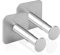 GEEKRIA Extensible Headphone Wall Mount, Stainless Steel Stick-On with 3M Adhesive Hooks Under Desk, Stick on Smooth Wall, Dual Headset Hanger Mount for Most of The Headphones (2 Pcs)