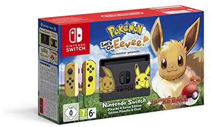 Nintendo Switch Picachu & Eevee edition + Pokémon: Let’s Go, Eevee! + Poké Ball Plus - Limited