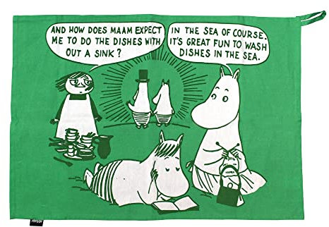 Moomin Geschirrtuch in Dose, Motiv: Geschirrtuch im Meer