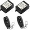 QIACHIP DC 12V Drahtloser Funkfernbedienung Schalter RF Relais Empfänger mit 2 Sendern 433Mhz EV1527 Lerncode programmierbarer Fernbedienungsschalter