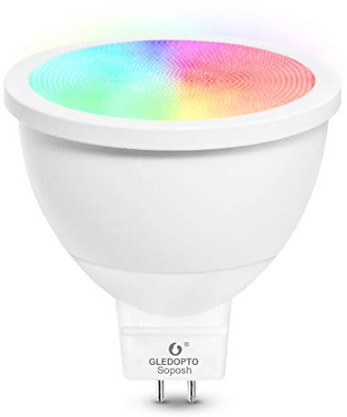 GLEDOPTO Lampadina LED MR16 GU5.3 12 V 4 W ZigBee Smart Bulbs dimmerabile Smart Spot Light RGB CCT Bulbs Compatible with Amazon Echo Plus