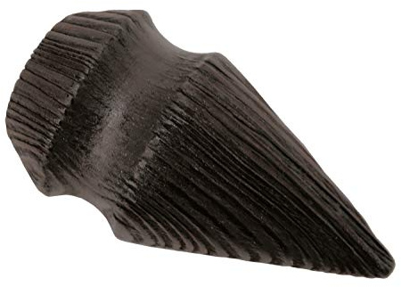 Gardinia Kegel, 2 x Endstück, Holz, kolonial-gebürstet für Gardinentechnik Ø 25 mm