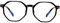 ATTCL Damen Blaulichtfilter Brille Blockieren Blaue Licht von PC, TV und Handy ohne sehstärke Computerbrille BL6688 Black