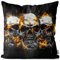 VOID Totenköpfe Hard Rock Kissenbezug Kissenhülle Sofakissen Kissen Deko Outdoor-Kissen Dekokissen, Kissen Größe:40 x 40 cm