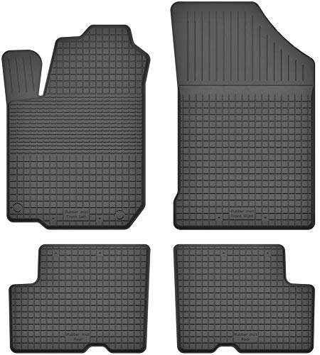 Fußmatten Vorne, Hinten 4er Set für Dacia Logan 1 / MCV 1 2004-2013 Gummi Gumimatten