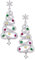 Happyyami Weihnachtsohrringe Weihnachtsbaum Tropfen Baumeln Weihnachtsferien Schmuck Weihnachten S925 Silber Baumeln Ohrringe Ohrstecker