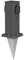 ledscom.de Garten-Steckdosen-Säule Polly mit Dämmerungssensor und Erdspieß für außen, 2-Fach, anthrazit, eckig, 27cm