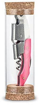 WDBB korkenzieher Korkenzieher tragbar, Edelstahl und Harz aus offener Bier und Wein-Schraubvöbelhebel-Kellner und Barkeepers Kellner im Familienrestaurant (Color : Pink, Größe : 1.1 * 4.8in)
