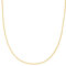 Kritz Collier Femme Chaîne Maille Gourmette Fine 1,5 mm plaqué Or - Collier Fin Hypoallergénique Longueur 40 45 50 55 Cm - Bijoux Mode Cadeau (45)