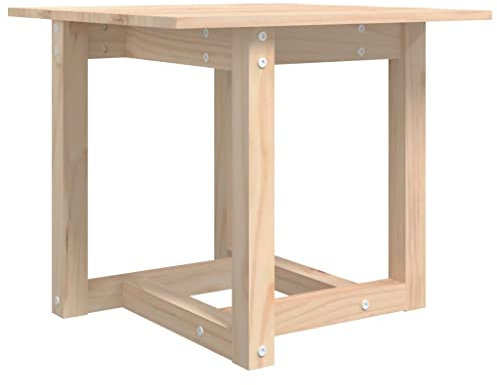 vidaXL Couchtisch Beistelltisch Wohnzimmertisch Sofatisch Teetisch Kaffeetisch Tisch Wohnzimmer Holztisch 50x50x45cm Massivholz Kiefer