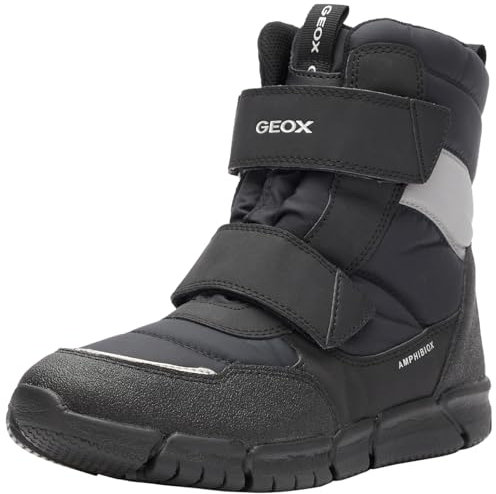 Geox J Flexyper Boy B Abx, Stivaletti Bambini e ragazzi, Nero, 38 EU