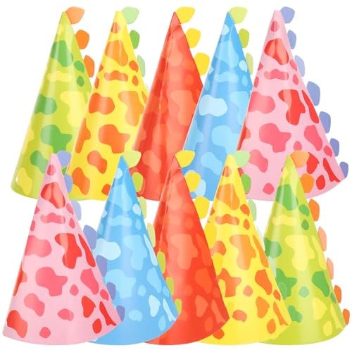 jojofuny Dinosaurier-Partyhüte 20 Stück Cartoon-Geburtstagsfeier Kegelhüte DIY-Dinosaurier-Papierhüte Aktivitätsspiele Requisite Für Dino-Themenparty Kindergeburtstagszubehör