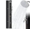 AREBOS Douche Solaire 60 L | avec douchette & thermomètre | température de l'eau jusqu'à 60°C Douche de Piscine Camping | pommeau de Douche Rond | Housse de Protection Incluse | Noir