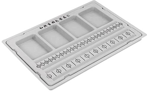 EXCEART Bead Design Board for Jewelry Making Durable Plastic Bead Tray with Groove for Easy Arrangement and Sorting of Necklaces and Bracelets Craft Tool for Diy Jewelry Enthusiasts