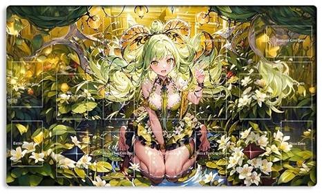 Neue Mlikemat Spielmatte Traptrix Sera TCG CCG OCG Sammelkartenspielmatte mit Zonen + kostenlose Tasche (ZD039-199-A)