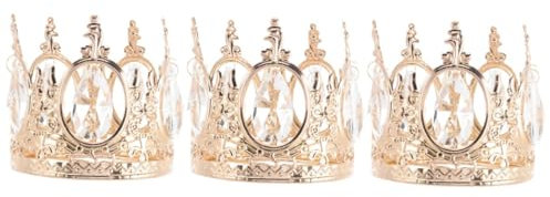 OSALADI Tischlampen 3St Tischlampenständer Vintage-Accessoires Kristall-Kronleuchter Lampenschirm Dekor Kronleuchter an der Decke Zubehör für Pendelleuchten aus Kristall Krone Kabel