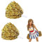 BNOYONERAS Metallfolie Cheerleading Pom Poms, 2 Stück (Golden), PET-Material, 30 cm, Gold, Festivals, Wettbewerbe, Sportereignisse, Partys, Cheerleading Pompons