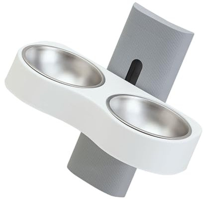 Gamelle murale pour chat - Grande capacité - Hauteur réglable