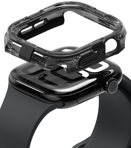 Ringke Fusion Bumper Diseñado para Funda Apple Watch Series 11 y Series 10 (46 mm) Protector Ligera y Elegante de Doble Capa - Black