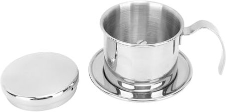 Lybunair 100 ml Vietnam-Kaffeekanne, vietnamesischer Kaffeetropfer aus Edelstahl für den Heim-, Büro- und Außenbereich, Kaffeefilter-Kaffeemaschine