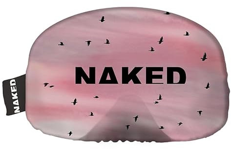 NAKED Optics Skibrillenschutz Überzug, Mikrofaser Schutzhülle Skibrille, Goggle Cover, Kratzschutz Skibrillen Schutzhülle, Goggle Sock, Unisize, Kompatibel für alle Schibrillen (Birdy)