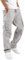 Mens Cargo Pants Elasticated Waist, Mens Woven Cargo Pants Regular Fit Street Cargo Pant Solid Color Combat Trousers with Multipockets Foot Rope Pants Cargo Trousers for Men UK Men Joggers White