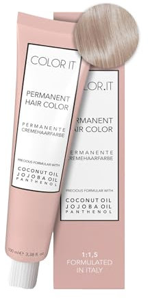 COLOR.IT by BM - Permanente Haarfarbe in Salonqualität, 100ml (12.02 Superaufheller Platinblonde perle, 1er Pack)