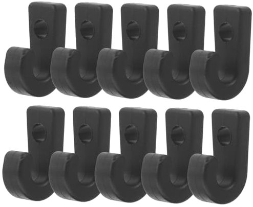 SKISUNO 10pcs Kayak Rudder Peak Buckle Multi-function Bungee Hook Sturdy Kayak Replacement Parts for Outdoor Canoe Supply for Daily Use Lashing Hook