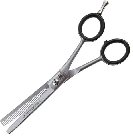 WELTMEISTER SOLINGEN scharfe PROFI Modellierschere Hundeschere Ausdünnschere Rasiermesserschneide 5,5 Zoll (14,2cm) 40 präzisionsgefräste Zähne und feinen Prismen PREMIUM-QUALITÄT Made in Germany