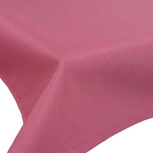 NYVI SunLounge Tischdecke 130x156 cm Fuchsia - Outdoor Tischdecke Gartentischdecke mit Lotuseffekt - Wasserabweisend, Robust, Pflegeleicht