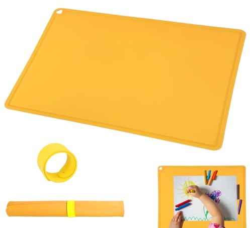60x40cm Tappetino in Silicone per Resina Epossidica, Tappetini Stendipasta | Tappetino Silicone Cucina Antiscivolo, Grandi Tovaglietta Silicone Antiaderente per Pittura L'artigianato Colata di Resina