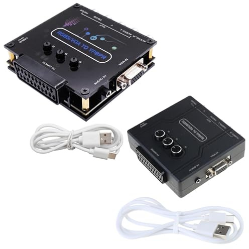 Porta Composita Del Convertitore Componente Rgbs Vga Scart a Ypbpr Per Console Gioco Retrò Md Colore