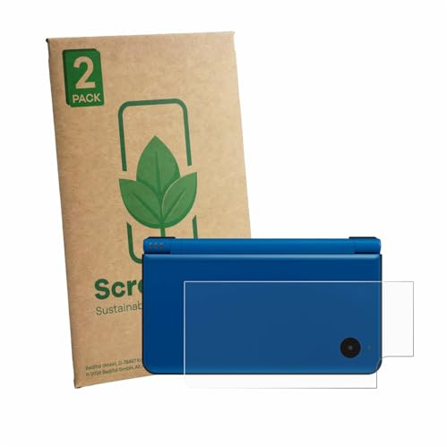 ScreenLeaf 2 Stück Schutzfolie für Nintendo DSi XL (Gehäuse) [nachhaltiger Displayschutz, Folie, transparent, kratzfest]