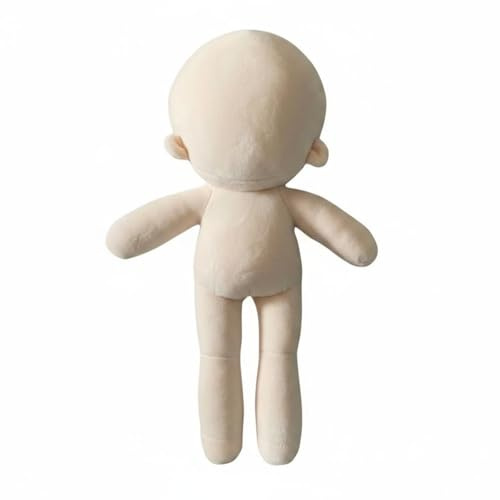 KiBcsLic Nackte Baumwollpuppe personalisierbar DIY Puppenkörper vielseitiges Styling Anziehpuppe Rohling für Bastler, Puppensammler