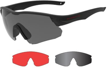 SWISSEYE Falcon V620 Schwarz Taktische Schutz-Brille mit Panorama Sichtfeld und UV Schutz