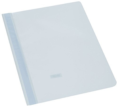 Schnellhefter DIN A4 Kunststoff Sichthefter Schul-Hefter weiß Kunststoff plastik Schule Büro (100er Packung, weiß)