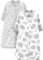 Simple Joys by Carter's Unisex Baby 2-Pack Microfleece Long-Sleeve Sleepbag Tragbare Decke, Grau Bär/Tier, 6-9 Monate (2er Pack)