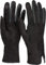 styleBREAKER Damen Touchscreen Handschuhe mit Farbkontrast und Fleece Futter, warme Thermo Fingerhandschuhe, Winter 09010030, Farbe:Schwarz