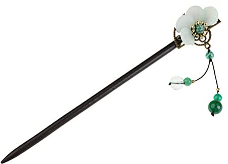 SOLUSTRE 1pièce De Cheveux Bois Rétro Avec Décor Accessoire Élégant Pour Coiffures Traditionnelles Chinoises