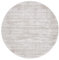 carpetfine Viskoseteppich Rund AVA Creme Ø 200 cm | Moderner Teppich für Wohn- und Schlafzimmer