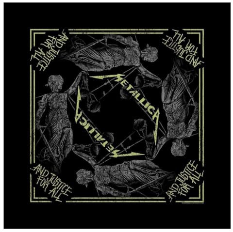 Metallica Bandana And Justice For All Band Logo Nue offiziell Schwarz