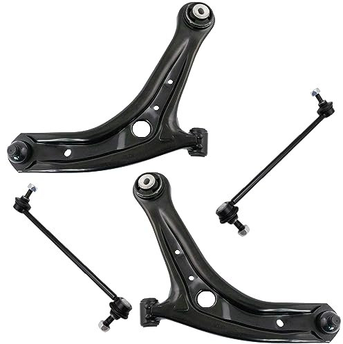 TRQ 4-teiliges Aufhängungs-Set, vordere Querlenker mit Kugelgelenken, Querlenker, kompatibel mit Ford Fiesta 2011–2018