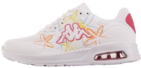 Kappa Unisex Harlem EMB FL Women Sneaker, Weiß, 38 EU