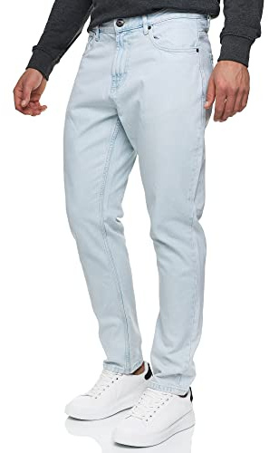 Indicode Herren INCobra Jeanshose Denim aus 100% Baumwolle mit 4 Taschen | Klassische Herrenjeansfür entspannte Casual-Looks, Outdoorhose, Denim Jeans, Jeanshose, Freizeithose, Stoffhose für Männer
