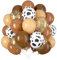 Blush Brown Balloons Cow Print Balloon Gold Confetti Nude Neutral Helium Balloon Tan Coffee Brown Balloons for Cowboy Cowgirl Birthday Party Decorations Farm Supplies Yard Farmhouse Country
