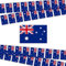 Australische Wimpelkette, 10 m, lebendige Farben, australische Party-Dekorationen, reißfeste australische Flaggen, Banner für den Innen- und Außenbereich, 40 Stück