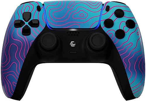 LuxController® PS5 COD Custom Damascus Camo Manette sans fil avec 4 palettes programmables pour console PS5 + PC