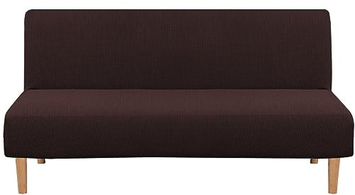 Jinayana Clic Clac Sofahusse, Drucken Futon-Sofa-Sitzbezüge ohne Armlehnen 3 Sitzers (Grillrost Ananas, Braun)
